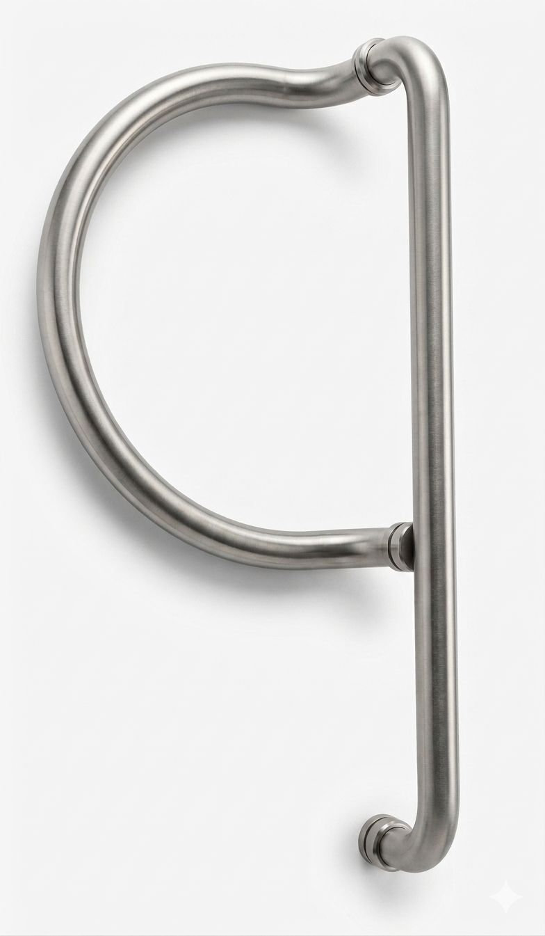 Robustline Stainless Steel Back To Back Glass Door Handle Jm-764 Stainless Steel/Steel for Frameless Glass Doors